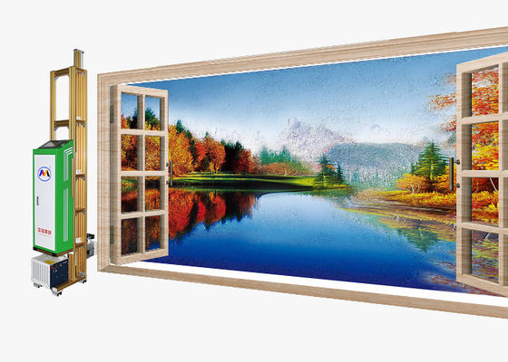 impressão de Robot Glass Mural da impressora da parede da precisão 2880dpi alta