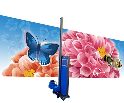 Tipo fino fundo conduzido uv de Machine For Glass da impressora da parede 3d do grande formato