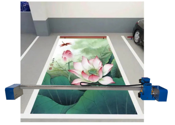 Da imagem Multifunction à terra 2880 da impressora 3d do leito do lote 2.4m do estacionamento do assoalho tinta uv de Dpi