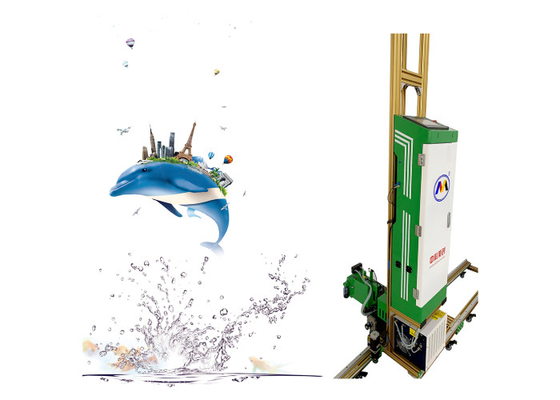Robô de Automatic Printhead Cleaning da impressora a jato de tinta do fundo 3d